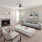 a living room with a fireplace